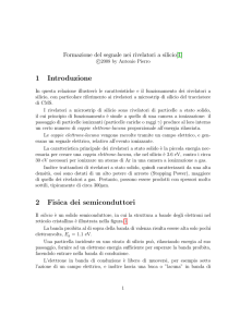 1 Introduzione 2 Fisica dei semiconduttori - Antonio Pierro
