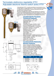 Termostato XT51 - Emmegi Heat Exchangers