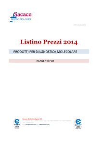 Listino Prezzi 2014