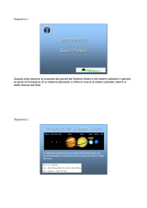 Sistemi planetari - Dipartimento di Fisica e Astronomia