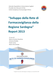 Report 2013 - Servizio di informazione sul farmaco