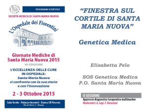 Diapositiva 1 - Società Medica di Santa Maria Nuova