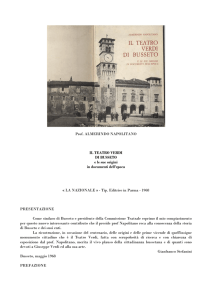 Prof. ALMERINDO NAPOLITANO IL TEATRO VERDI DI