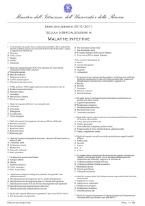 Malattie_infettive - Scuole di Specializzazione in Medicina