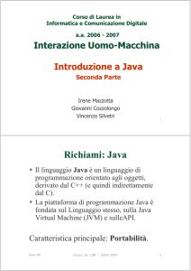 Seminario Java - Dipartimento di Informatica