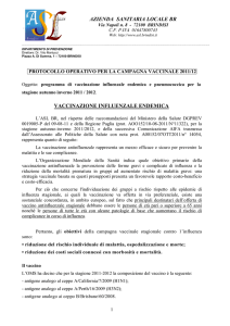 vaccinazione influenzale endemica azienda sanitaria locale br