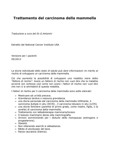 Trattamento del carcinoma della mammella