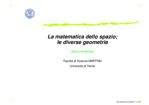 Conferenza sulle geometrie non euclidee