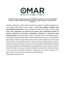 Intervista Dott. Castellani - Lega Italiana Fibrosi Cistica