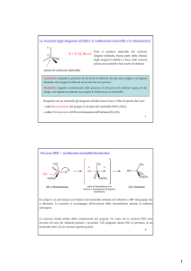 X = F, Cl, Br o I Le reazioni degli alogenuri alchilici