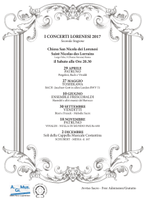 I CONCERTI LORENESI 2017