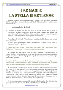 i re magi e la stella di betlemme