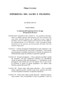 esperienza del sacro e filosofia - Il Convivio