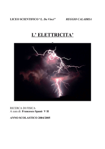 L`Elettricità - Home Page Prof. Francesco Zumbo. Matematica, Fisica