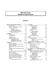 Microsoft Access Manuale di sopravvivenza