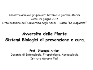 Diapositiva 1 - Orti botanici Italia