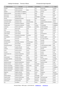 Catalogo Aromaterapia - Farmacia di Besso Oli essenziali singoli