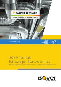 ISOVER TechCalc Software per il calcolo termico