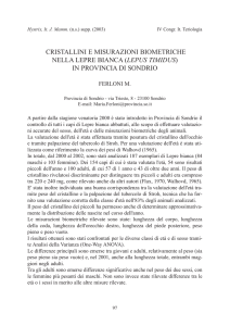 imp. rivista - Hystrix, the Italian Journal of Mammalogy