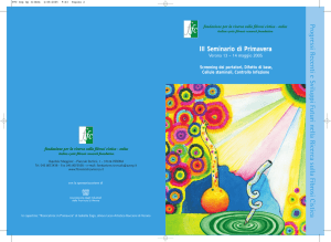 Brochure III Seminario di Primavera FFC