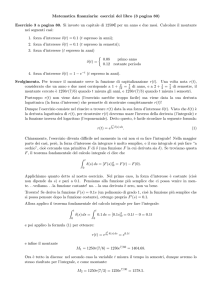 Matematica finanziaria: esercizi del libro (3 pagina 80) Esercizio 3 a