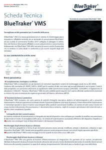 Scheda Tecnica BlueTraker® VMS