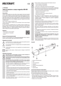 Tester di tensione e campo magnetico MS-450