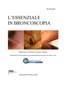 l`essenziale in broncoscopia