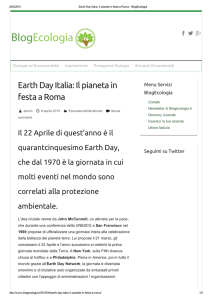 2015 04 09 Blogecologia: Earth Day Italia_Il pianeta in festa a Roma