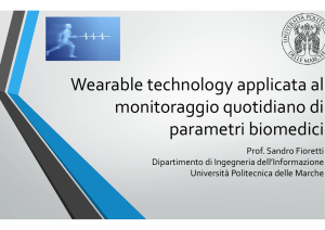 Wearable tecnology applicata al monitoraggio