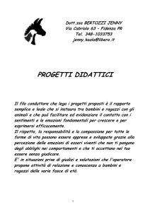 Progetti Generali - Associazione Val Siccomonte