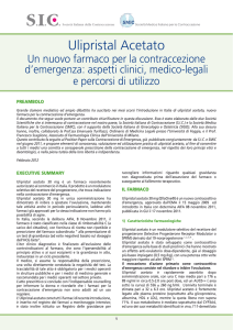 Ulipristal Acetato - Società Italiana Contraccezione