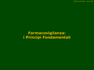 il rischio - Master in Clinical Pharmacy
