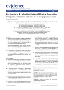 Dichiarazione di Helsinki della World Medical Association