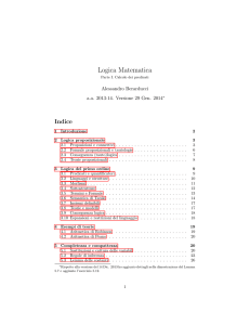 Logica parte I - Dipartimento di Matematica