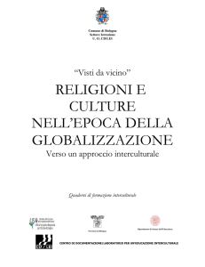 RELIGIONI E CULTURE NELL`EPOCA DELLA GLOBALIZZAZIONE