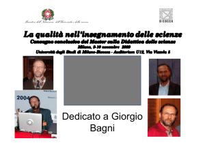 Ricordo di Giorgio Bagni