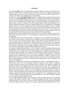 esternalità e efficienza - Università degli studi di Pavia