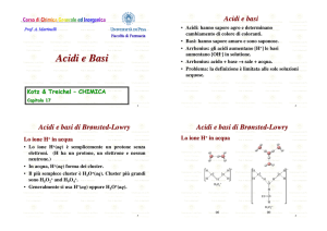 Acidi e Basi - D`ANGELO GIUSEPPE