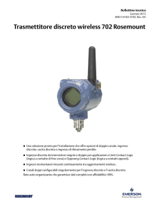 Trasmettitore discreto wireless 702 Rosemount