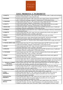 lista ingredienti