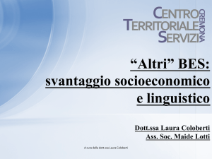 BES: svantaggio socioeconomico e linguistico - "G. Deledda"