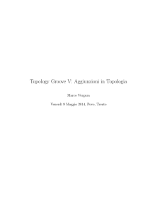 Topology Groove V: Aggiunzioni in Topologia