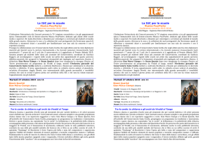 La IUC per le scuole - Istituzione Universitaria dei Concerti