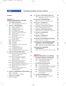 Indice Microbiologia ambientale, biomedica, industriale