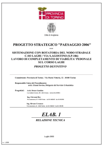 Relazione tecnica - Regione Piemonte