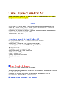 Guida - Riparare Windows XP