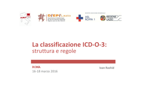 La classificazione ICD-0-3