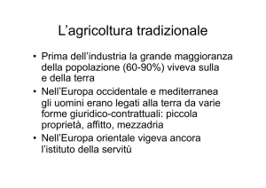 1.2 Dall`agricoltura all`industria