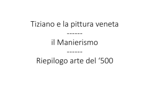 Tiziano e la pittura veneta Riepilogo arte del `500